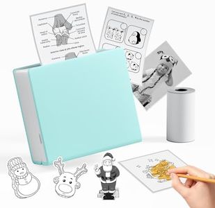 Memoking M02 Mini Printer Sticker Printer - Mini Thermal Pocket Printer, Wireless Bluetooth Print Pod, Inkless Sticker Printer, Mini Photo Printer for Phone, Great for Study, Work, Travel, DIY
