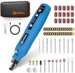 HARDELL Cordless Mini Rotary Tool Kit - 5 Variable Speed, 69 Accessories, 3.7V Type-C Charging for Engraving, Sanding, Polishing, Carving, Cutting, Drilling, DIY Crafts