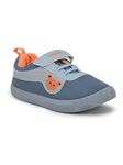 Liberty Lucy&Luke BASTIAN-2M Kids Non Lacing Casual Shoes with Canvas Upper | EVA Sole, Stylish & Modern Design|Comfortable Footbed | Padded Foam Insole|Quick-Wear Velcro Closure (25 EU - Sky Blue)