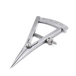 XIAN 3.5 Inch Adjustable Marking Gauge Mini Edge Press - Pitch Gauge DIY Leather Craft Tool, Precision Spring Dividers Calipers Compass Measuring Tools for Woodworking, Metalwork, Engineering