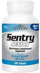 21st Century Sentry Senior Men 50Plus Tablets, 100 Count