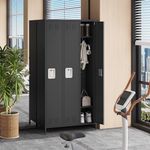 Employee Lockers for Office 3 Doors, Metal Sorage Locker Combination for Employees, Industries Double Tier Metal Locker for Home, School, Gym