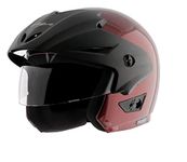 Vega Cruiser Open Face Helmet Burgundy, Size:M(57-58 cm)