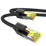 UGREEN Cat 7 Ethernet Cable 6ft 10Gbps 600Mhz Shielded Gigabit Ethernet Cable High Speed Braided Network LAN Patch Cord Compatible with PS5 PS4 Xbox One Router Modem TV