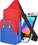 Lotadilo Travel Bag for Nintendo Switch/Lite /OLED for Boys Kids Teens Girls Cute Switch Backpack Carrying Crossbody Shoulder Gaming Bag Large Capacity Portable for Nintendo Accessories Storage