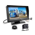Justrack 7-Inch 2 Channel MDVR Monitor with 1 LED Camera | Vehicle Surveillance System with Recording & Playback | Includes 1x15m Cable for Car, Truck, Bus & Commercial Vehicles