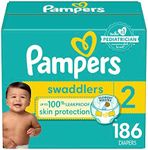 Pampers Diapers Size 2, 186 Count -