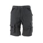 Apache Workwear Men's Work Shorts | APKHT Cargo Holster Pocket Shorts | Grey/Black 36 Waist | Rip-Stop polycotton durable material | Low Rise Comfort Waist | Side cargo pocket and large phone pocket