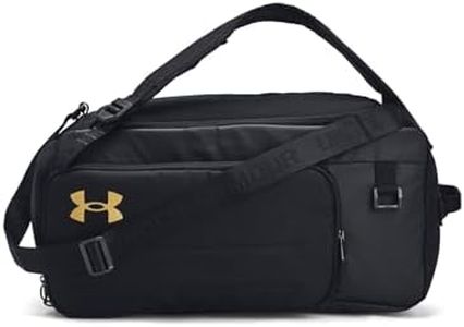 Under Armour Contain Duo Sac de Sport Unisexe pour Adulte, Noir, Taille S, Noir / / Doré métallisé, S