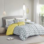 Intelligent Design Nadia Comforter Set Cal King Yellow, Lime