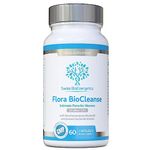 Flora BioCleanse 20 Billion CFU Daily dose - 60 Capsules - High Strength Probiotics - Saccharomyces Boulardii, Lactobacillus rhamnosus and Lactobacillus reuteri - UK Made