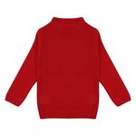 CLAP Boys Girls Full Sleeves Round Neck Acrylic Winter Sweater Woolen Warm Skivi (7 Years - 8 Years, Red)