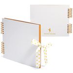 Never Ever Land Scrapbook Album – 12x10 White Scrap Book. Scrapbooking Supplies, Memory Book, Wedding Guest Book, Photo Album, Baby Shower Gifts, Valentines, Engagement Gifts