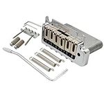 Wilkinson WOV08 52.5mm (2-1/16 inch) 2-Point Tremolo Bridge for American Standard or Professional Fender Strat Electric Guitar, Chrome