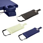 Hanging Arm Rest Sling for Massage Table: Hammock Armrest - Comfortable Support + Sturdy Design with Soft Padding + Lightweight + Portable - Fits All Tables - Treatment Couch Accessory (Navy)