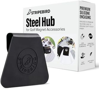 Stripebird - Golf Steel Hub for Magnetic Accessories (Stealth Black) - Golf Bag Attachment for Magnetic Products - Easily Access Magnetic Golf Accessories from Your Golf Bag (Black)