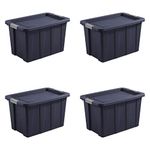 Sterilite Totes, String, Dark Indigo, 30 Gallon