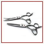 Kamisori Beauty - Diablo II Professional Shear Set - 5.0, 5.5, or 6.0 with 30 Tooth Texturizer - Takefu Cobalt steel (Made in Japan) (5.0 Set)