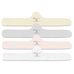 More of Me to Love Bamboo and Organic Cotton Bra Liner 4-Pack (Pearl, Blush, Stone, Fawn), White, Pink, Gray, Beige, X-Large