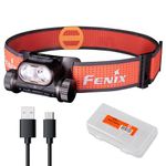 Fenix HM65R-T V2.0 Running Headlamp, 1600 Lumen White Light and Warm White Dual Beams, USB-C Rechargeable, Lightweight Long Runtime for Trail Running, with LumenTac Organizer (Black)