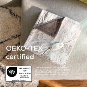 Beurer Electric Blanket, Nordic Beige, 180x130cm – Heated Throw