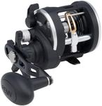 PENN Rival Level Wind Conventional Inshore/Nearshore Fishing Reel, HT-100 Star Drag, Max of 15lb | 6.8kg, Forged and Machined Aluminum Spool,Black/Silver