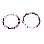 rgwtgkyh Eras Music Bracelets for Women Cute Preppy Pink Purple Heart Beads Bracelets Inspired Friendship Bracelets Set for Girls Fashion Jewelry Gifts, adjustable, Plastic, no gemstone