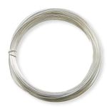 0.8mm (20 Gauge) x 6m Silver Plated Non-Tarnish Craft Wire for Jewellery, Wire Wrapping, Sculpting, Hobby Craft, Wire Modelling