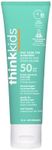 Thinkkids Safe Mineral Sunscreen SPF 50 plus, 3 Fl Oz, Natural Sunblock for Children - Water Resistant Sun Cream – Broad Spectrum Sun Protection – Vegan, Reef Friendly Sun Screen