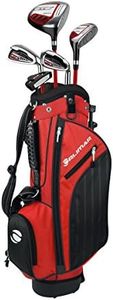 Orlimar Golf ATS Junior Boy's Golf Set with Bag, Right and Left Hand, Ages 9-12, Red/Black (5 Clubs)