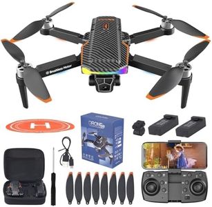 Drone with Camera for Adult Beginners and Kids,Foldable FPV,Brushless Motor,One Key Take Off/Land, Optical Flow Positioning, 360° Flip, Waypoint Fly,2Battery,Gift for adults,kids,beginners