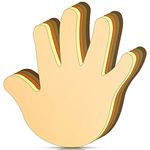 Qilery 200 Pcs Multicultural Hand Cut Outs 5.5 x 4.8 Inch Skin Tone Handprint Accents Paper Cutouts Name Tags Bulletin Board Classroom Decoration for Teacher Student Back to School Party Supplies