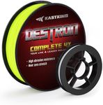 KastKing Destron Complete 4X Braided Fishing Line,Chartreuse,15LB,150Yds and Monofilament Leader Line,12LB,15Yds