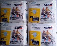 Seni Normal Active Adult Pull Ups Pant, 40 Pieces (Medium, 31"-43"/80-110 cm) -Combo Pack of 4
