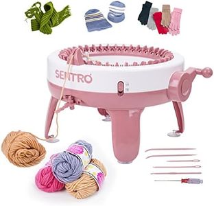 SOBOANT Sentro Knitting Machine, 40 Needle Knitting Machine, DIY Knitting Board Rotary Double Loom, Creative Wool Knitting Machine for Adults, Beginners (40W)