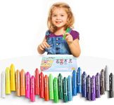 MayMoi Tempera Paint Sticks, Washable Paint Sticks for Kids, Quick Drying & No Mess, Non-Toxic, Best Art Birthday Gifts for Kids (24 Colors)