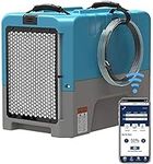 ALORAIR LGR Industrial Commercial Dehumidifier Auto Shut Off with Pump, 5 Years Warranty, Compact, APP Control, cETL Listed, up to 180 PPD (Saturation), for Garages, and Flood Restoration, Blue