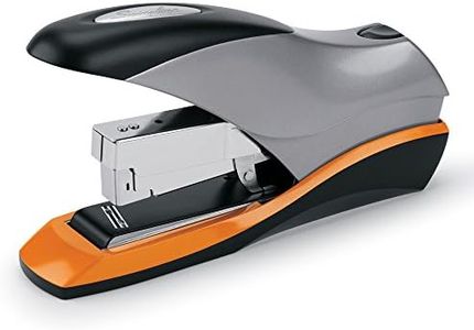Swingline Stapler, 70 Sheet Capacity, Optima 70, Jam Free, Reduced Effort, Soft Grip, Metal, Silver, Black and Orange (87870)