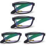 LUFF 4 PCS Folding reading glasses Anti-blue Easier to Carry Compact Folding Readers for men and women(2.5X)�…