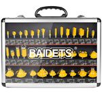 Router Bits Set 1/4 Shank - BAIDETS 35PCS Router Bit 1/4 Inch Shank Kit T Shape for Carpenter Woodworking
