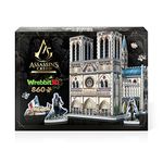 Wrebbit3D – Assassin’s Creed Unity - Notre-Dame 3D Jigsaw Puzzle - 860 Pcs, Includes References from Ubisoft’s Video Game, Using Unique ¼” Thick Foam Back Jigsaw Puzzle Pieces Providing Sturdy Design