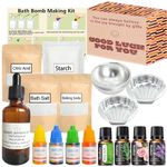 Worhepp Bath Bomb Making Kit - Personal Spa Set, Shower Kit with Bath Bomb Molds DIY Kit for Making Gifts for Girls and Women