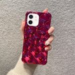 US LITE Jelly Soft 3D Plating Phone Case for iPhone 12 (TPU | Rose Red)