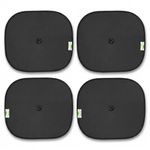 DETACHI Car Side Window Sunshade for Cars 4 Pcs Black Mesh Sun Shade with Suction Cup Foldable Side Window Curtain for Sunlight, Glare & Privacy Portable Car Window Shade for Rear & Side Windows