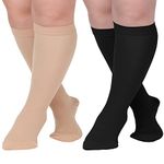 Support Socks For Women Compression Wide Calf