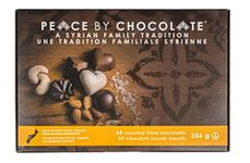 Peace By Chocolate Premium Syrian Assorted Chocolates Gift Box, Delicious Dark Chocolate, Milk Chocolate, White Chocolate All in One Box of Assorted Chocolates (24 pc, 256 g)