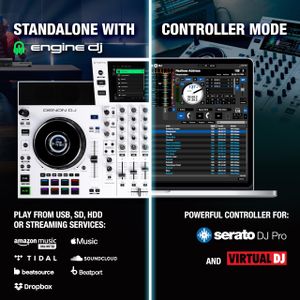 Denon DJ SC LIVE 4 White DJ Controller – 4-Deck Performance