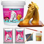 Khamasi Hand Casting Kit | 3D Couple Casting Kit, Hand Mould Kit 3D Moulding Powder, Clay Hand Foot, Gift for Couple