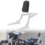 Motaux Passenger Sissy Bar with Luggage Rack Backrest for Yamaha V Star 1300 XVS1300 XVS1300A XVS950 Midnight 2007-2015, Chrome