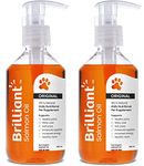 Brilliant Salmon Oil for Dogs, Cats, Puppy, Horse, Ferret & Pets - Pure Omega 3, 6 & 9 Fish Oil Food Supplement | Treats Itchy Skin, Joint Care, Heart Health & Natural Coat Hofseth BioCare (2x300ml)